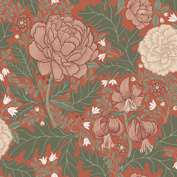 Galerie Wallpaper Product code: 14004 - Ekbacka Wallpaper Collection - Terracotta Colours -  