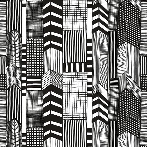 Galerie Wallpaper Product code: 14111 - Marimekko Essentials Wallpaper Collection - Black White Colours -  