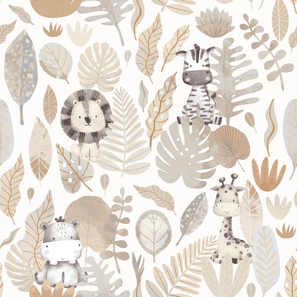 Galerie Wallpaper Product code: 14837 - Little Explorers 2 Wallpaper Collection - Beige - Silver Grey Colours -  