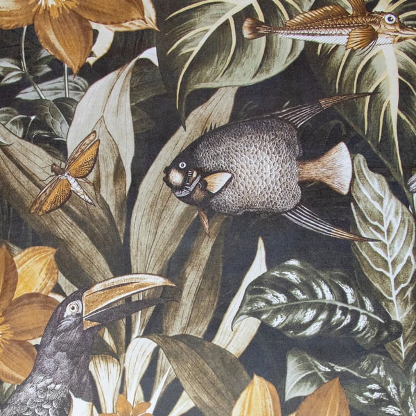 Galerie Wallpaper Product code: 26746 - Tropical Wallpaper Collection - Walnut Colours -  