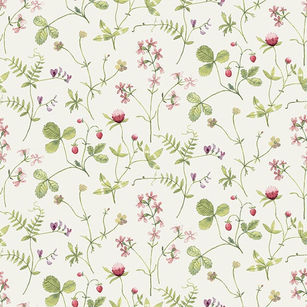 Galerie Wallpaper Product code: 27010 - Morgongava Wallpaper Collection - Green Red Purple Colours -  