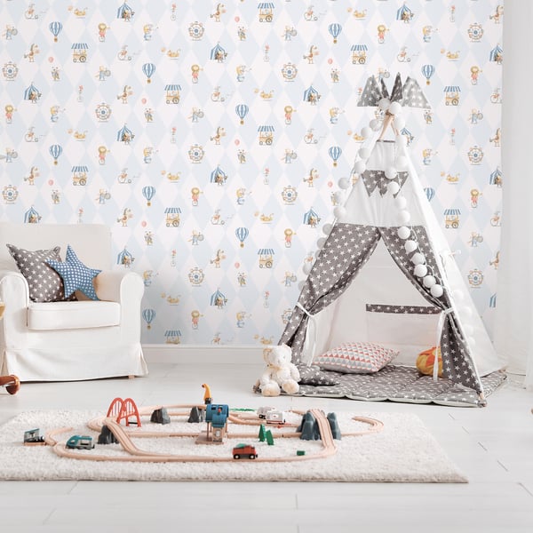 Galerie Wallpaper Product code: 282-2_2 - Bambino Wallpaper Collection - Blue Colours -  