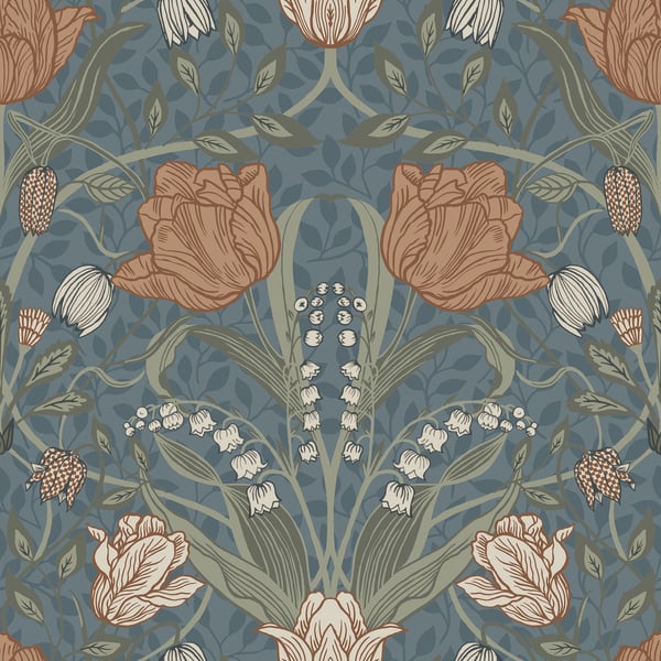 Galerie Wallpaper Product code: 33009 - Apelviken Wallpaper Collection - Blue Blush Colours -  
