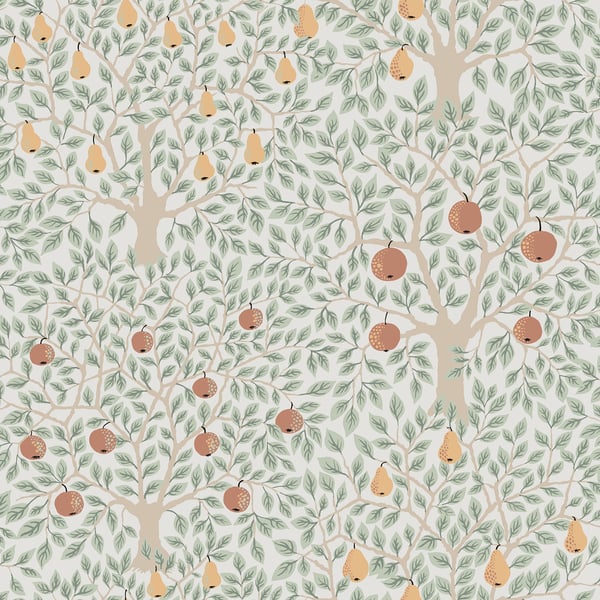 Galerie Wallpaper Product code: 33011 - Apelviken Wallpaper Collection - White Green Colours -  