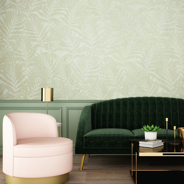 Galerie Wallpaper Product code: 34003R - Hotel Wallpaper Collection - Green, Beige Colours -  