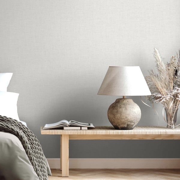 Galerie Wallpaper Product code: 35753_2 - Boho Fine Linen Wallpaper Collection - Grey Colours -  