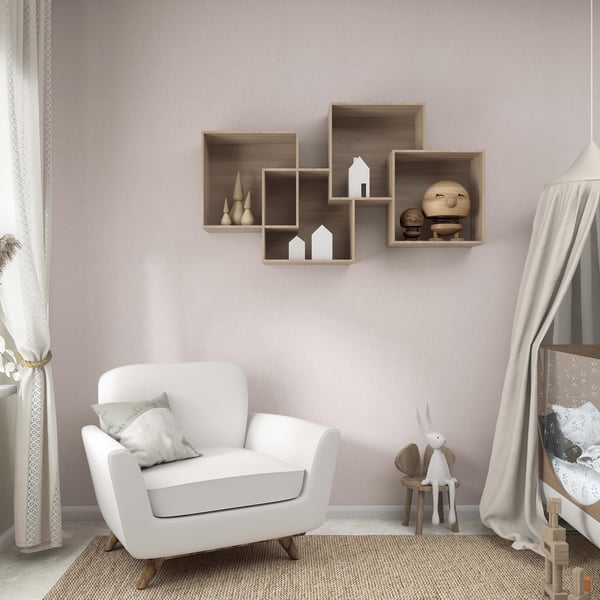 Galerie Wallpaper Product code: 35754_2 - Boho Fine Linen Wallpaper Collection - Pink Colours -  