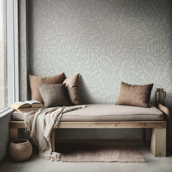 Galerie Wallpaper Product code: 35793_2 - Boho Fine Linen Wallpaper Collection - Green Colours -  