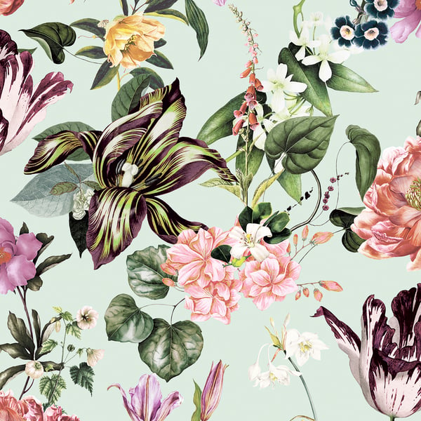 Galerie Wallpaper Product code: 47459 - Flora Wallpaper Collection - Green, Rose Colours -  