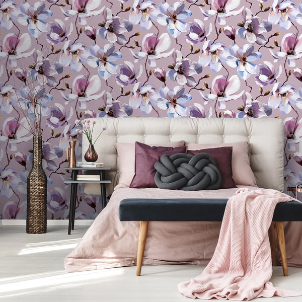 Galerie Wallpaper Product code: 47463_2 - The New Design Book Wallpaper Collection - Rose, White, Purple Colours -  