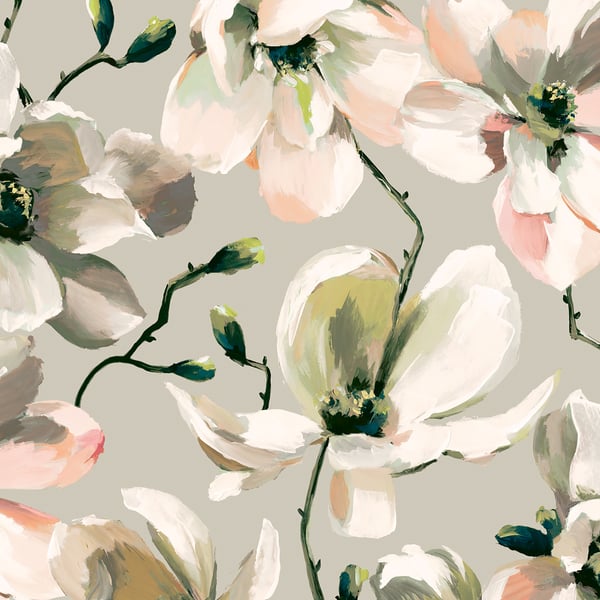 Galerie Wallpaper Product code: 47464 - Flora Wallpaper Collection - Beige, White, Orange Colours -  