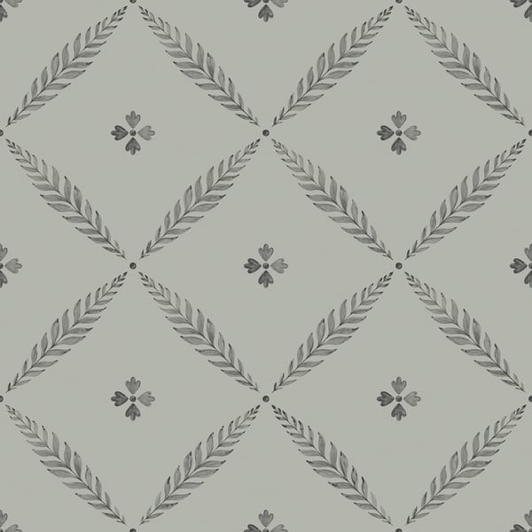 Galerie Wallpaper Product code: 51022 - Blomstermala Wallpaper Collection - Grey Black Colours -  