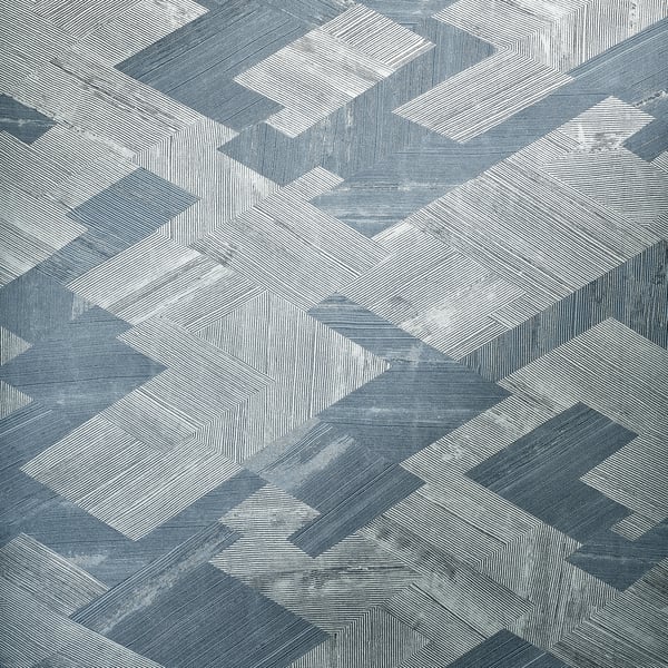 Galerie Wallpaper Product code: 64678 - Slow Living Wallpaper Collection - Blue Light Blue Silver Colours -  