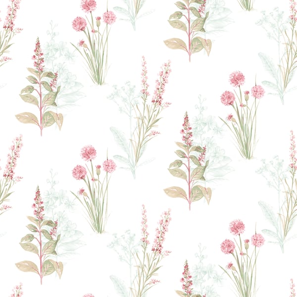 Galerie Wallpaper Product code: AB42442 - Abby Rose 4 Wallpaper Collection - Teal Pink Colours -  
