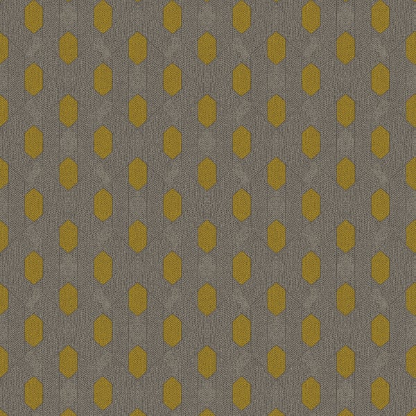 Galerie Wallpaper Product code: AC60019 - Absolutely Chic Wallpaper Collection - Brown Yellow Grey Colours -  