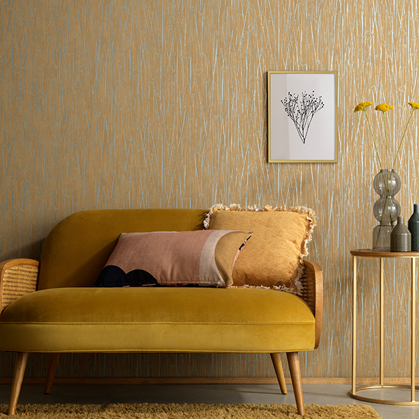 Galerie Wallpaper Product code: AM30007R - Amazonia Wallpaper Collection - Brown Blue Colours -  