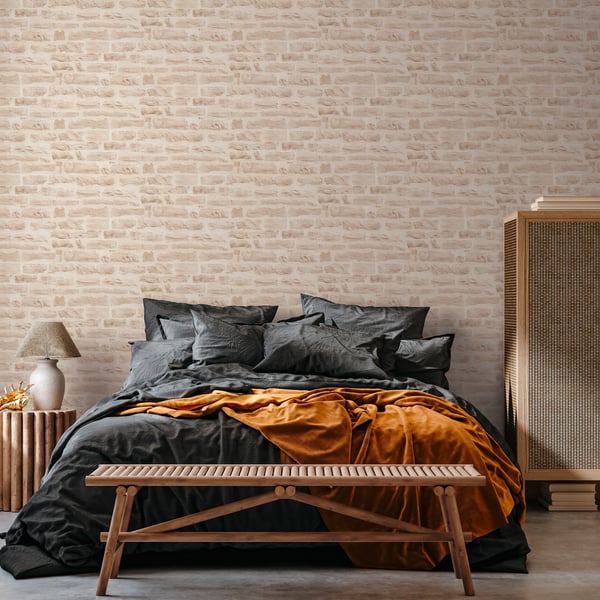 Galerie Wallpaper Product code: BB51129_2 - Bricks And More Wallpaper Collection - Beige Cream Colours -  