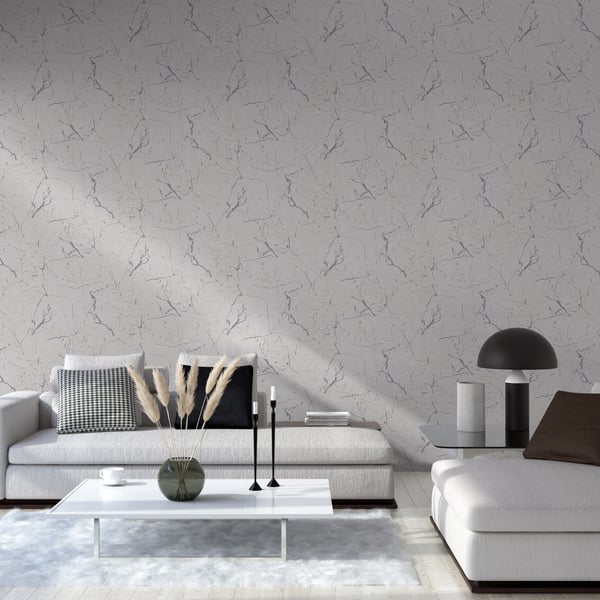 Galerie Wallpaper Product code: BB51156_2 - Bricks And More Wallpaper Collection - Grey Metallic White Colours -  