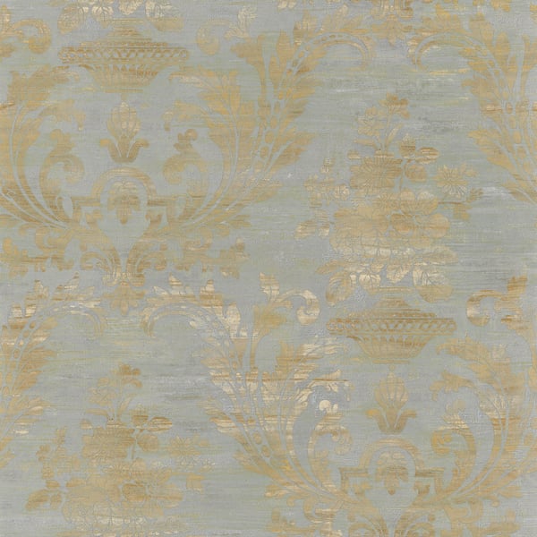 Galerie Wallpaper Product code: CI38260 - Classic Silks 4 Wallpaper Collection - Pearl, Blue, Brown Colours -  
