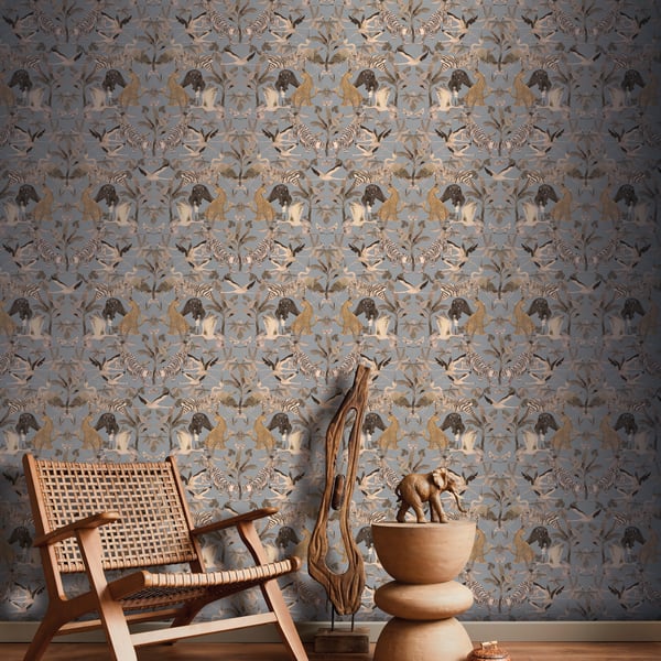 Galerie Wallpaper Product code: DW2001_2 - Designer Walls Wallpaper Collection - Light Blue Fog Colours -  