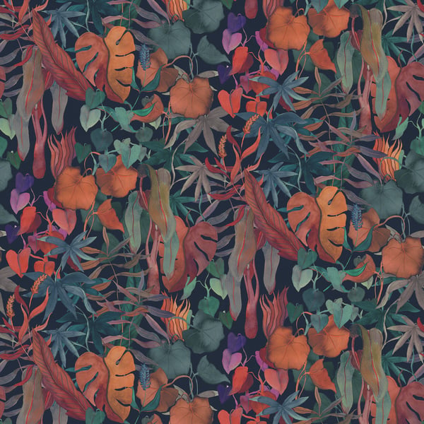 Galerie Wallpaper Product code: DW2013_3 - Designer Walls Wallpaper Collection - Midnight Blue Colours -  