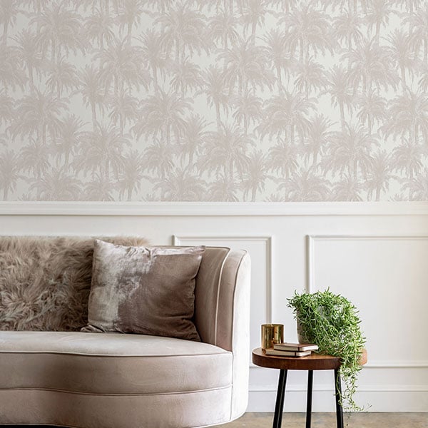Galerie Wallpaper Product code: ED13053R - Ted Baker Eden Wallpaper Collection - Cream Dusky Pink Colours -  