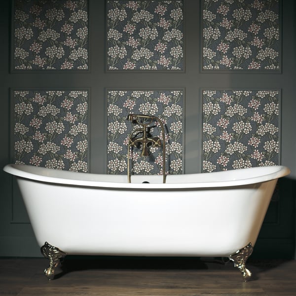 Galerie Wallpaper Product code: ET12010_2 - Arts and Crafts Wallpaper Collection - Dark Grey Olive White Colours -  