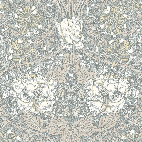 Galerie Wallpaper Product code: ET12607 - Arts and Crafts Wallpaper Collection - Cream Taupe Light Green Colours -  