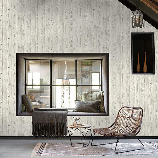 Galerie Wallpaper Product code: EX31021R - Exposed Wallpaper Collection - White Brown Colours -  