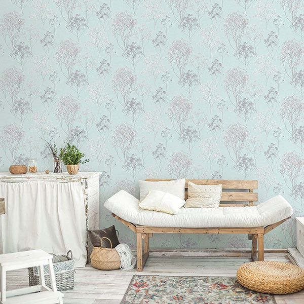 Galerie Wallpaper Product code: FH37510R - Homestyle Wallpaper Collection - White Blue Grey Colours -  