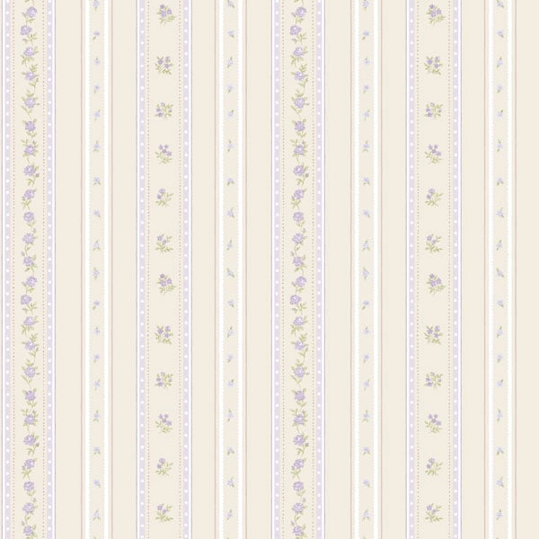 Galerie Wallpaper Product code: G23223 - Country Cottage Wallpaper Collection - Lilac Beige Colours -  