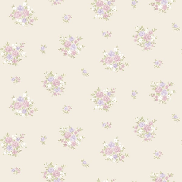 Galerie Wallpaper Product code: G23232 - Country Cottage Wallpaper Collection - Lilac Beige Colours -  