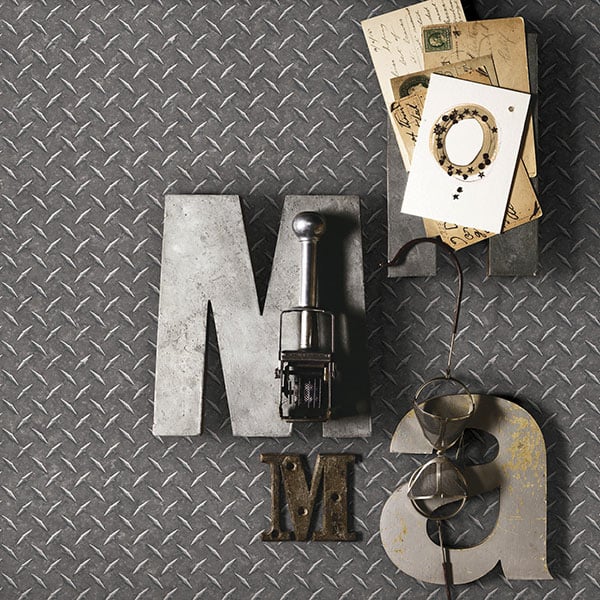 Galerie Wallpaper Product code: G45174R - Steampunk Wallpaper Collection - Silver Grey Colours -  
