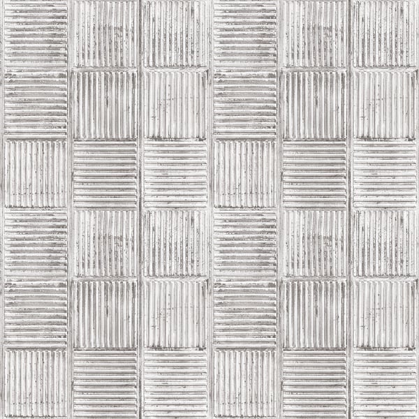 Galerie Wallpaper Product code: G45332 - Grunge Wallpaper Collection - White Silver Colours -  