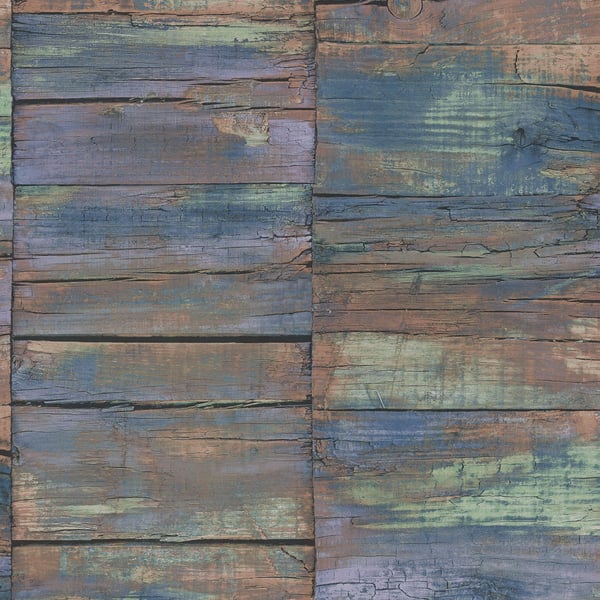 Galerie Wallpaper Product code: G45342 - Grunge Wallpaper Collection - Blue Brown Green Black Colours -  