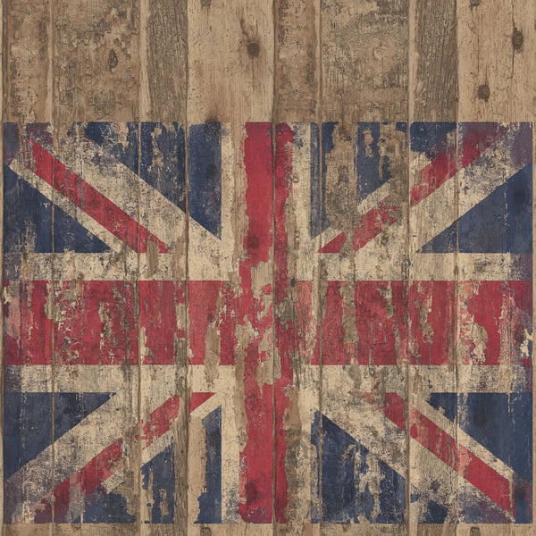 Galerie Wallpaper Product code: G45384 - Grunge Wallpaper Collection - Brown Red Blue Colours -  