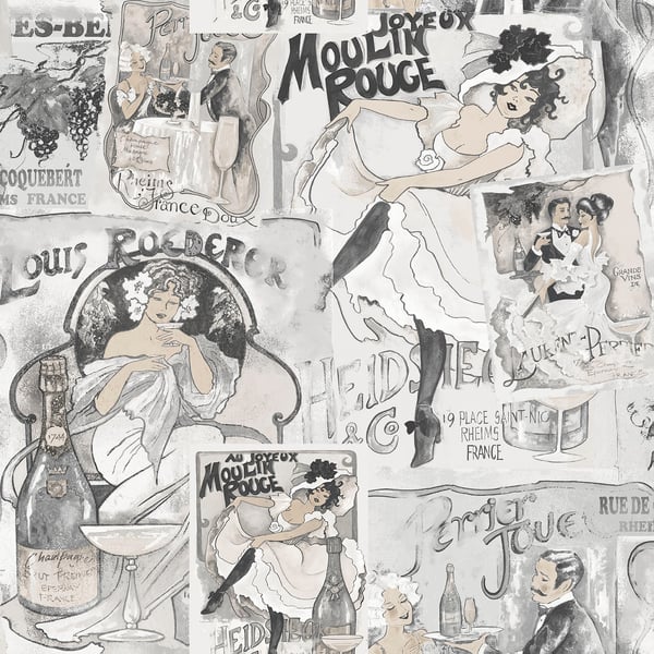 Galerie Wallpaper Product code: G56115 - Memories 2 Wallpaper Collection - Silver Grey Colours -  
