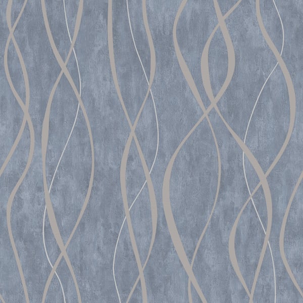 Galerie Wallpaper Product code: G67720 - Special Fx Wallpaper Collection - Blue Silver Grey Colours -  