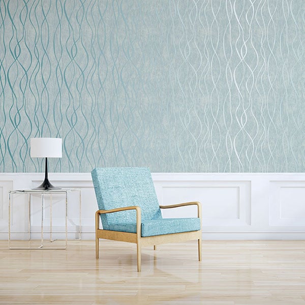 Galerie Wallpaper Product code: G67735R - Special Fx Wallpaper Collection - Blue Silver Colours -  