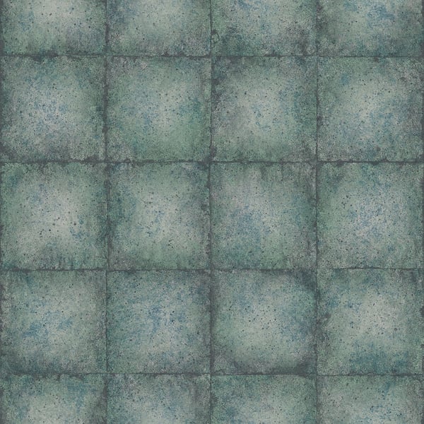 Galerie Wallpaper Product code: G67783 - Ambiance Wallpaper Collection - Teal Silver Colours -  