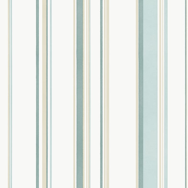 Galerie Wallpaper Product code: G68058 - Smart Stripes 3 Wallpaper Collection - Teal, Beige Colours -  