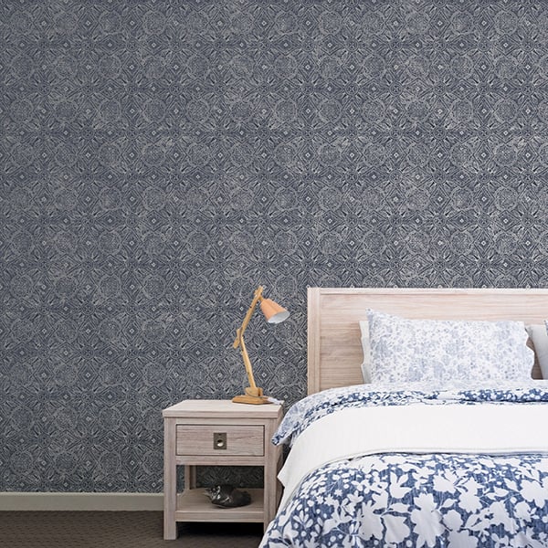Galerie Wallpaper Product code: G78317R - Bazaar Wallpaper Collection - Navy Colours -  