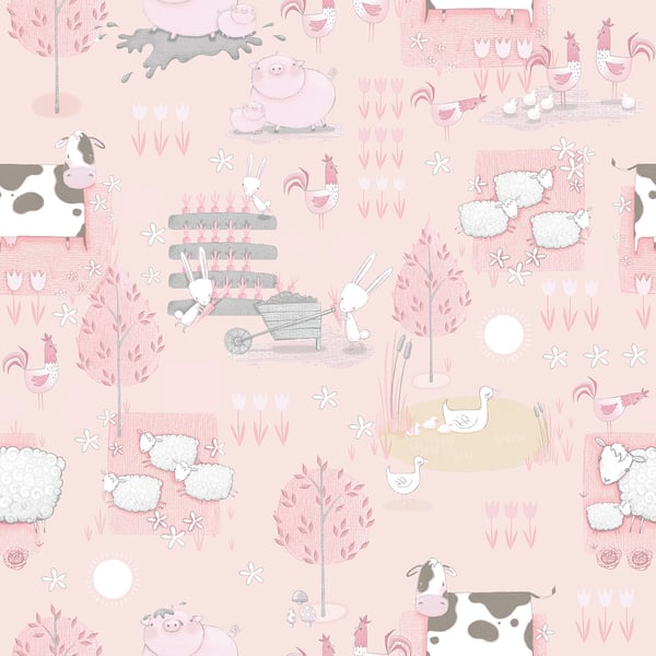Galerie Wallpaper Product code: G78376 - Tiny Tots 2 Wallpaper Collection - Pink Grey Beige Colours -  
