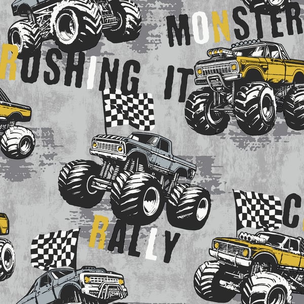 Galerie Wallpaper Product code: G78571 - Kids & Teens Wallpaper Collection - Yellow Grey Black Silver Colours -  