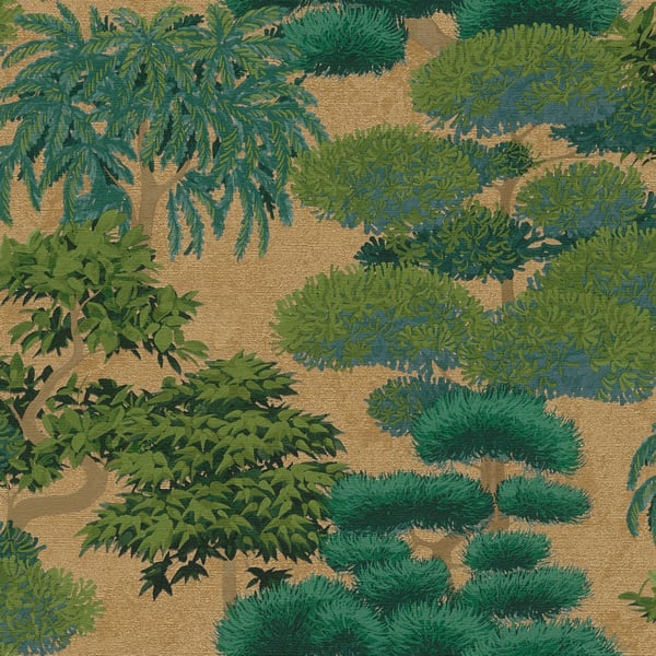 Galerie Wallpaper Product code: HV41078 - Havana 2 Wallpaper Collection - Beige, Green, Metallic Colours -  