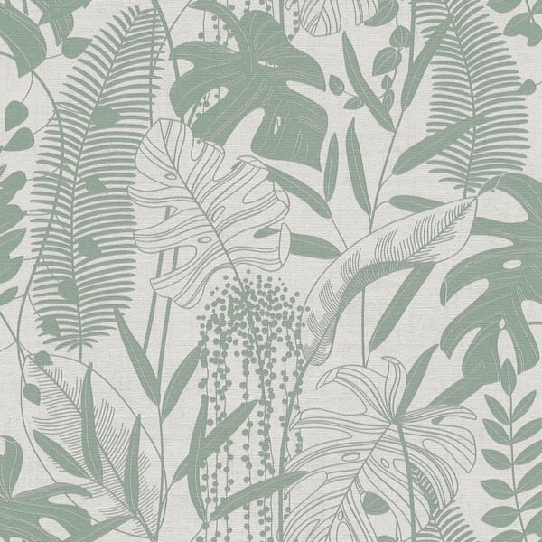 Galerie Wallpaper Product code: HV41091 - Havana 2 Wallpaper Collection - Cream, Grey, Green Colours -  