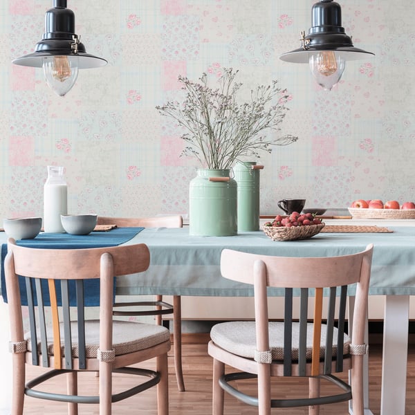 Galerie Wallpaper Product code: MC61038_2 - Maison Charme Wallpaper Collection - Blue, Pink Colours -  