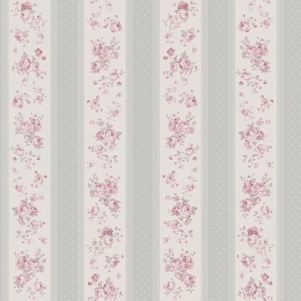 Galerie Wallpaper Product code: MC61049 - Maison Charme Wallpaper Collection - Grey, Pink, White Colours -  