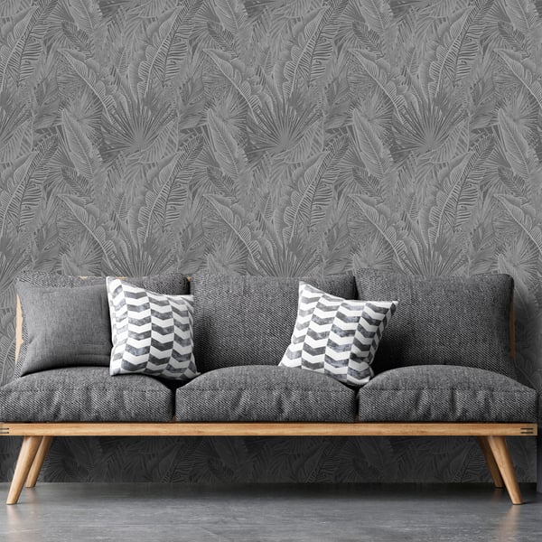 Galerie Wallpaper Product code: NHW1016_2 - Enchanted Wallpaper Collection - Dark Grey Colours -  