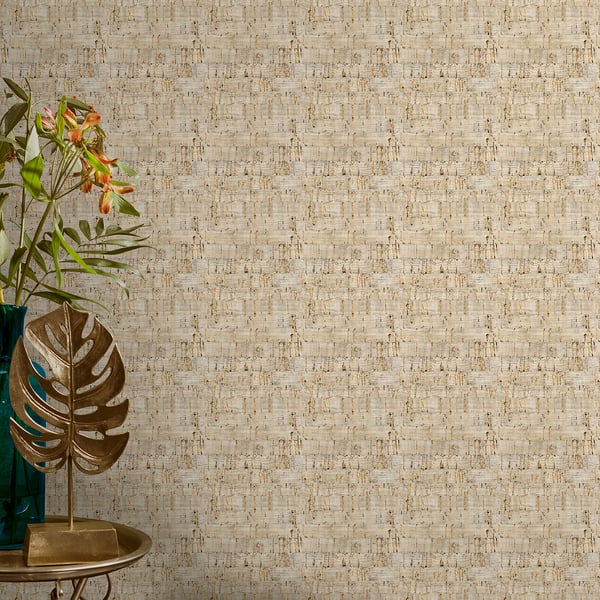 Galerie Wallpaper Product code: NHW1027_2 - Enchanted Wallpaper Collection - Tan Gold Colours -  